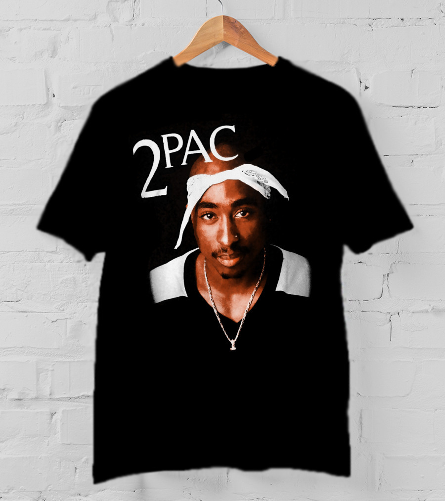 2Pac Bandana Portrait T-Shirt