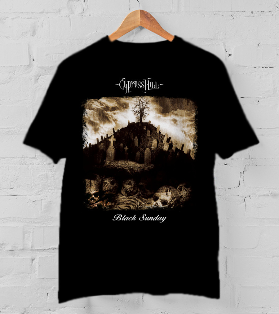 Cypress Hill Black Sunday Graveyard Scene T-Shirt