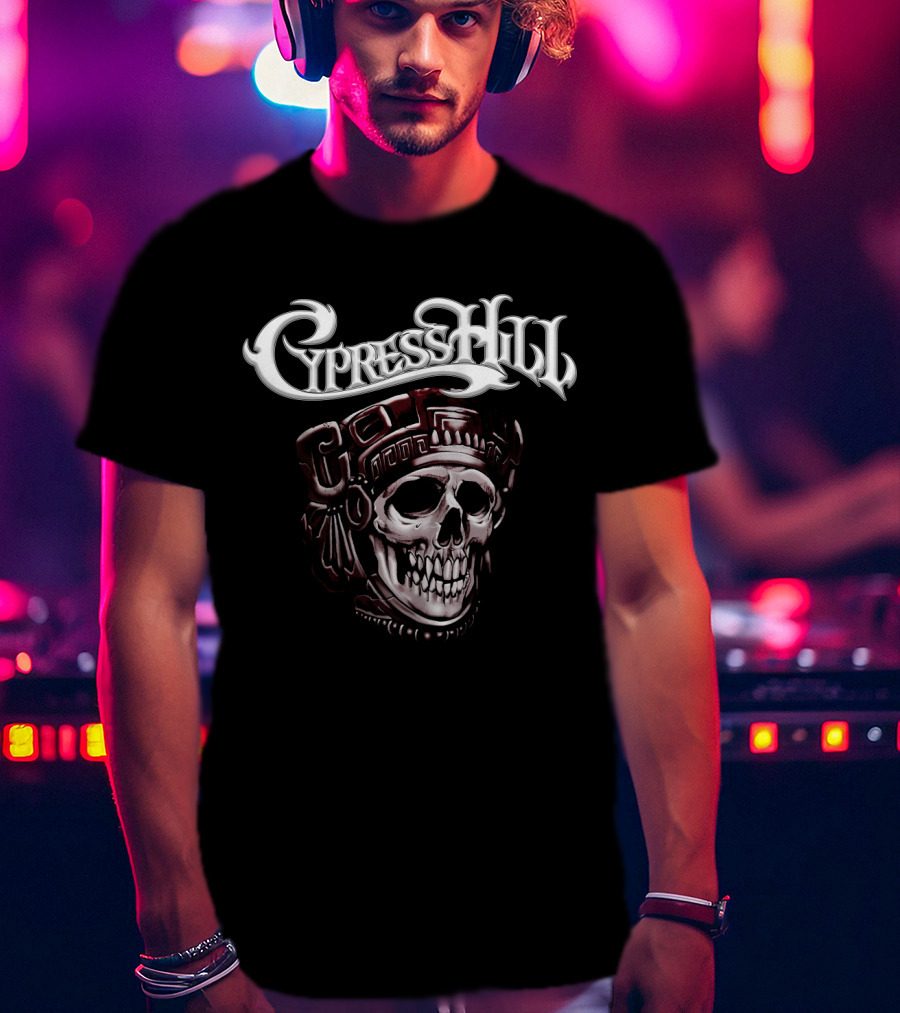 Cypress Hill Aztec Skull T-Shirt
