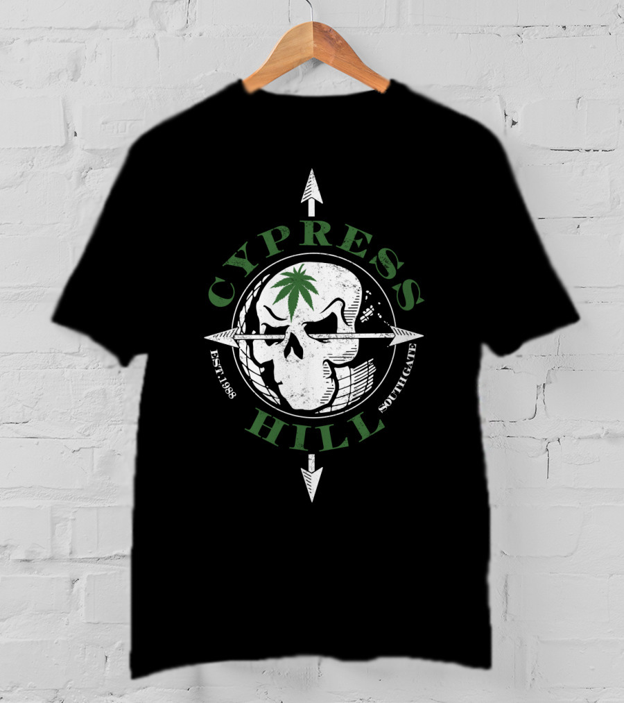 Cypress Hill Skull And Arrows South Gate Est. 1988 T-Shirt