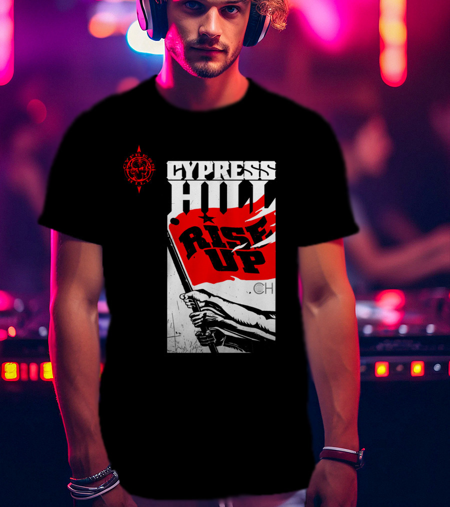 Cypress Hill Rise Up Red Flag Image Cph T-Shirt