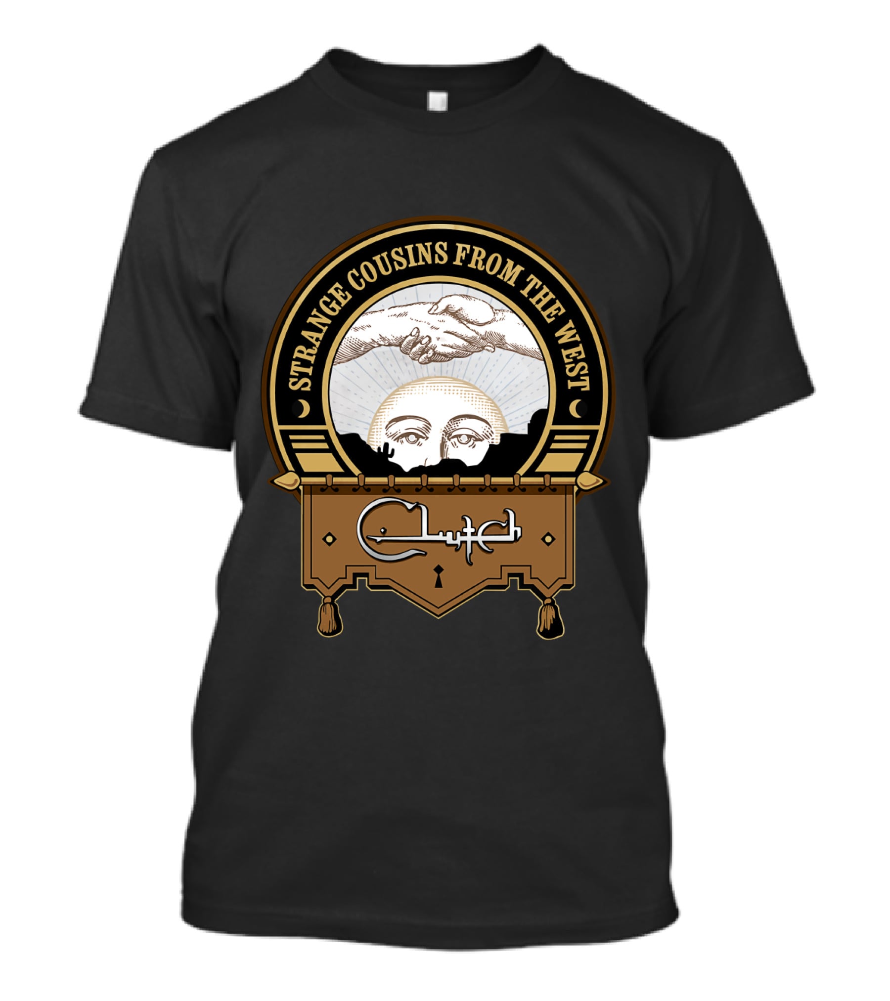 Strange Cousins From The West Clutch T-Shirt
