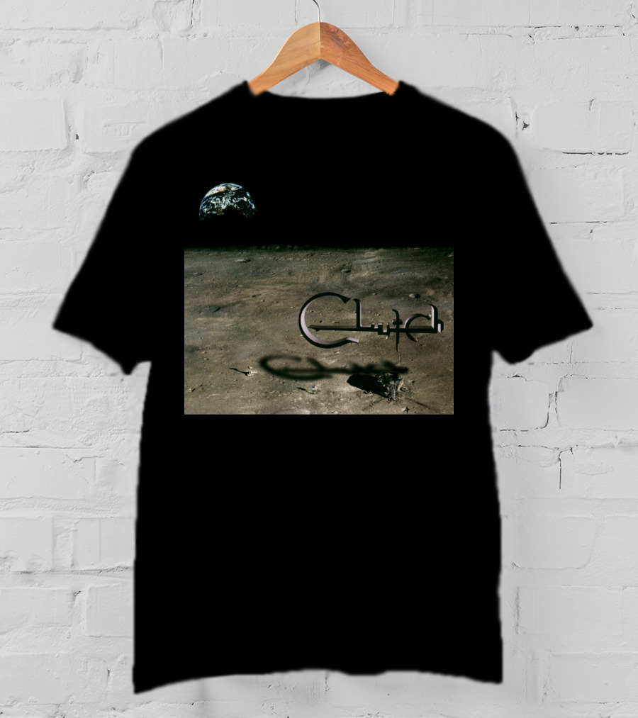 Clutch Earth Moon Landscape T-Shirt