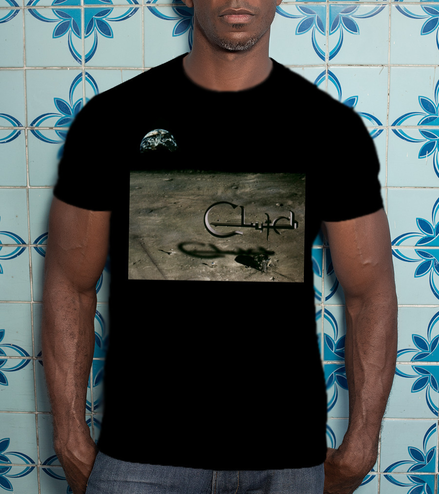 Clutch Earth Moon Landscape T-Shirt