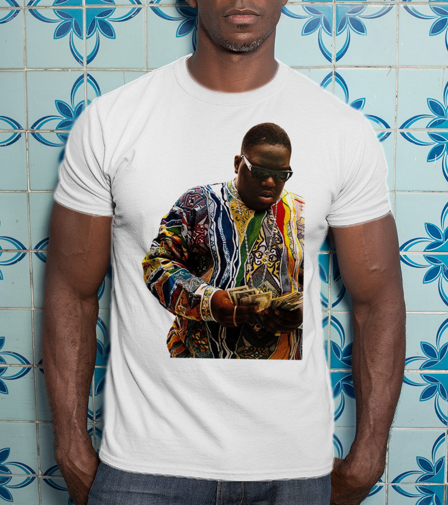 Colorful Sweater Money Counting Sunglasses T-Shirt
