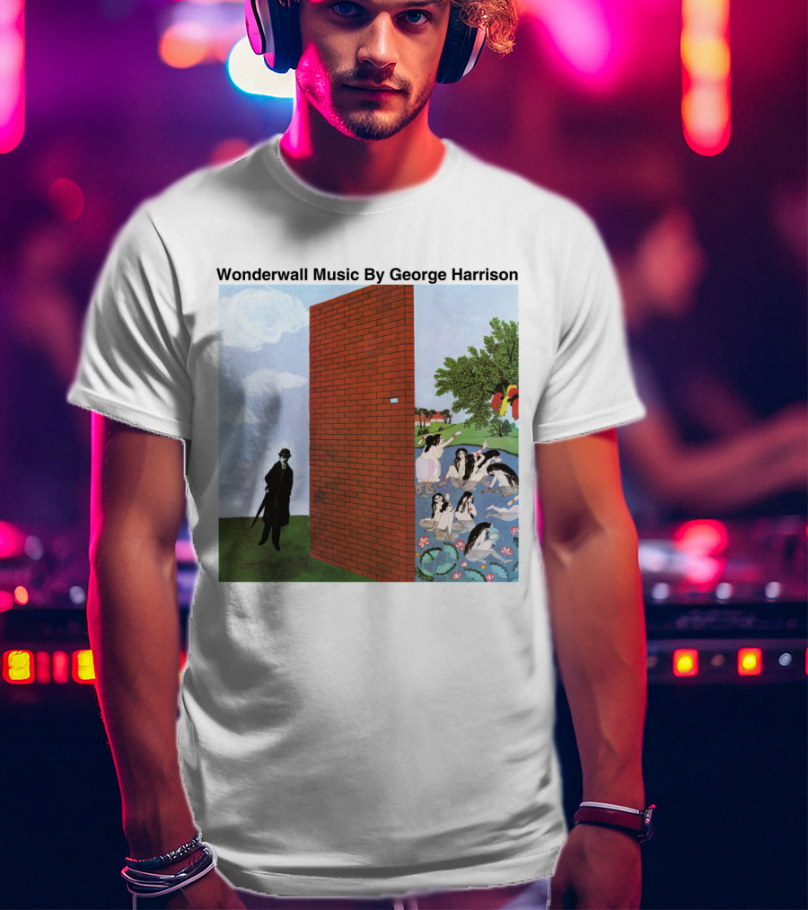 Wonderwall Music By George Harrison Album Cover T-Shirt