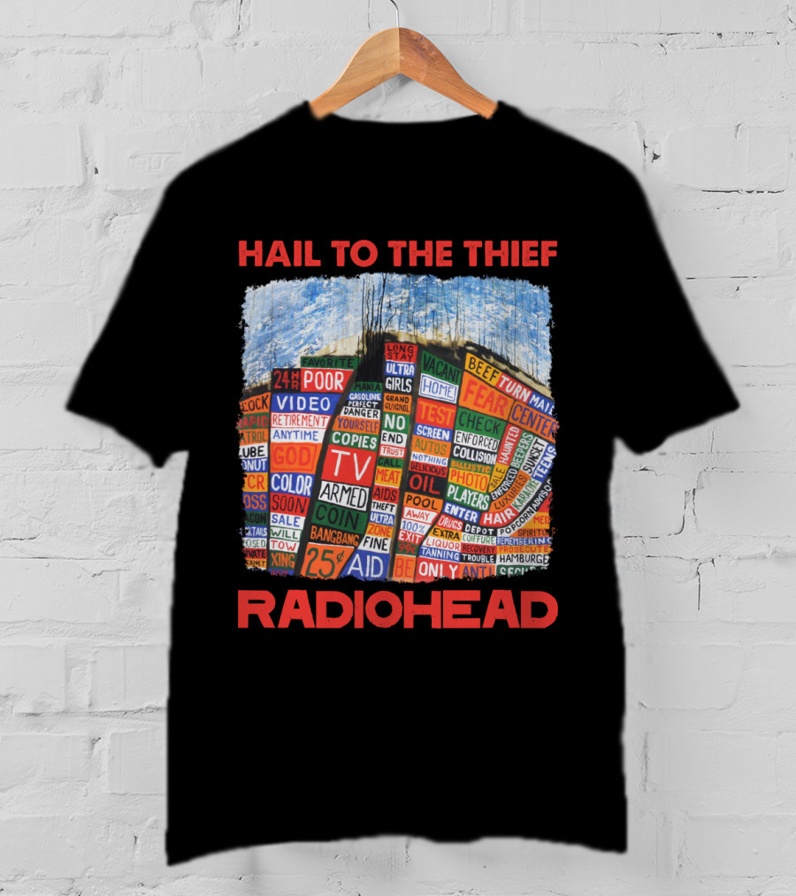 Hail To The Thief Radiohead Album Cover Art T-Shirt