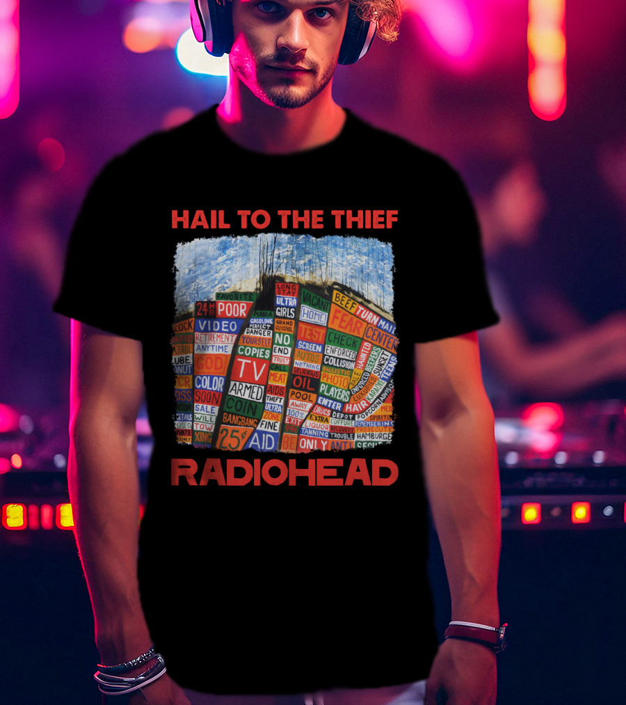 Hail To The Thief Radiohead Album Cover Art T-Shirt