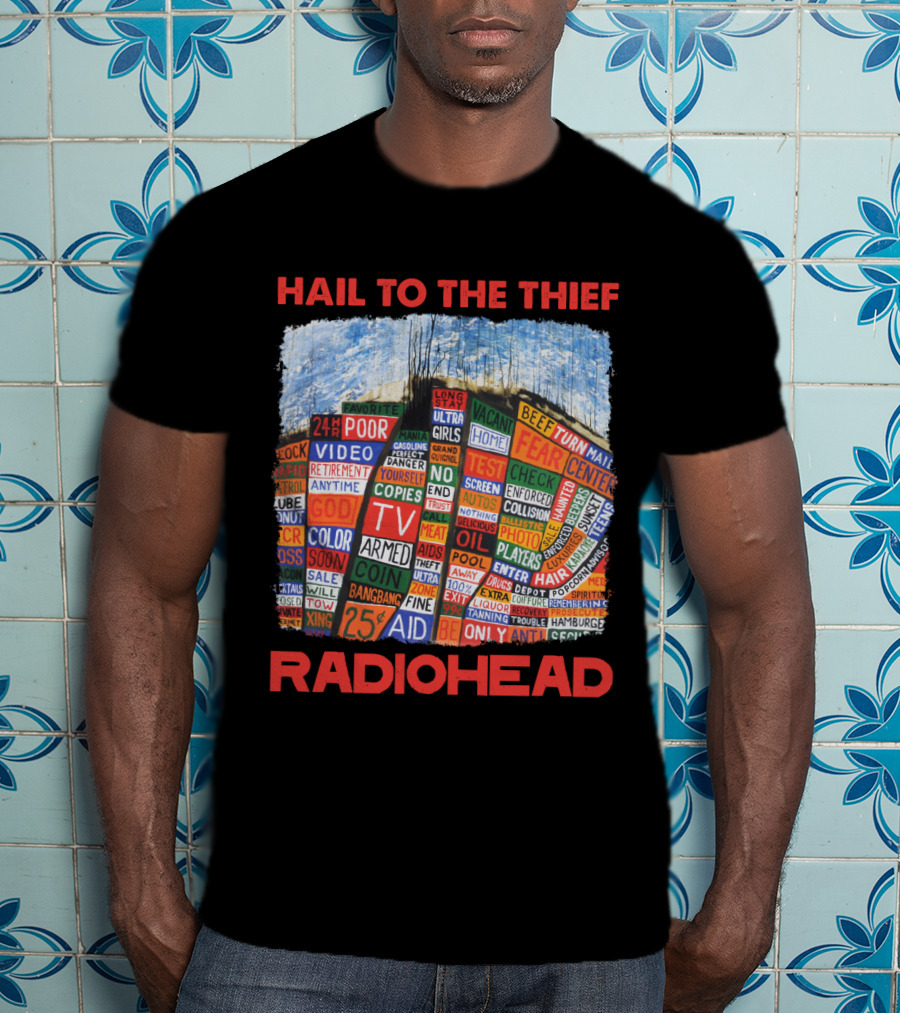 Hail To The Thief Radiohead Album Cover Art T-Shirt