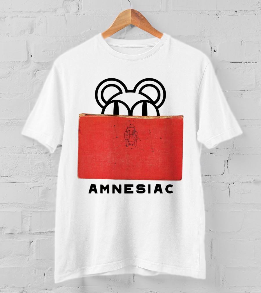 Amnesiac Radiohead Bear And Book T-Shirt