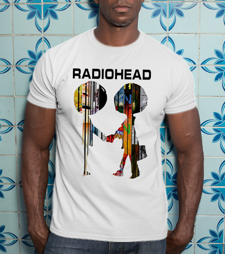 Radiohead Album Artwork Silhouettes Collage T-Shirt