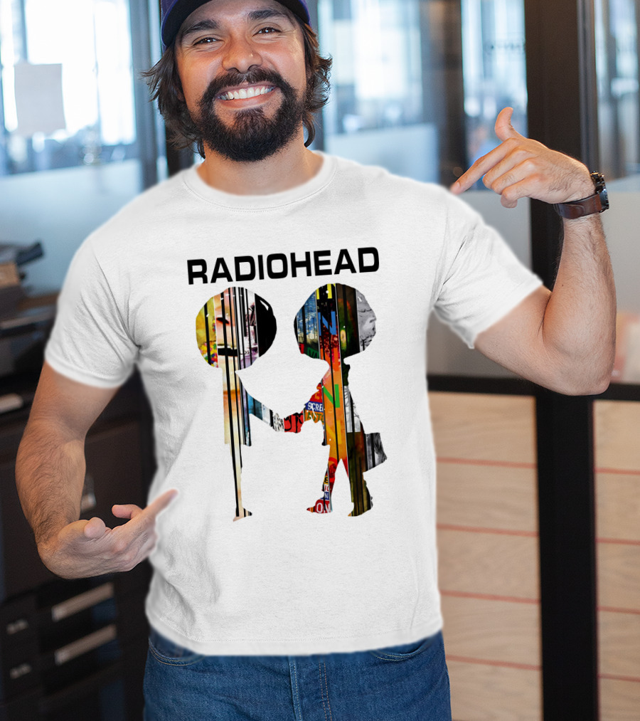 Radiohead Album Artwork Silhouettes Collage T-Shirt