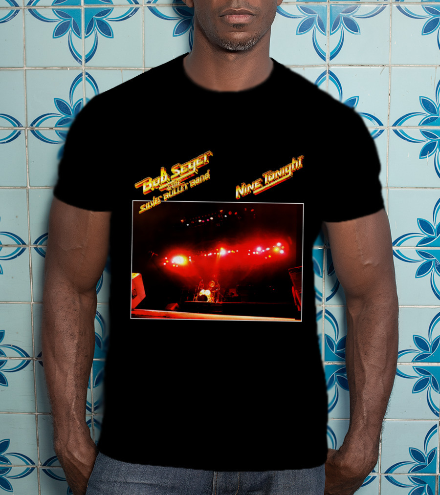 Bob Seger & The Silver Bullet Band Nine Tonight Concert Lights T-Shirt