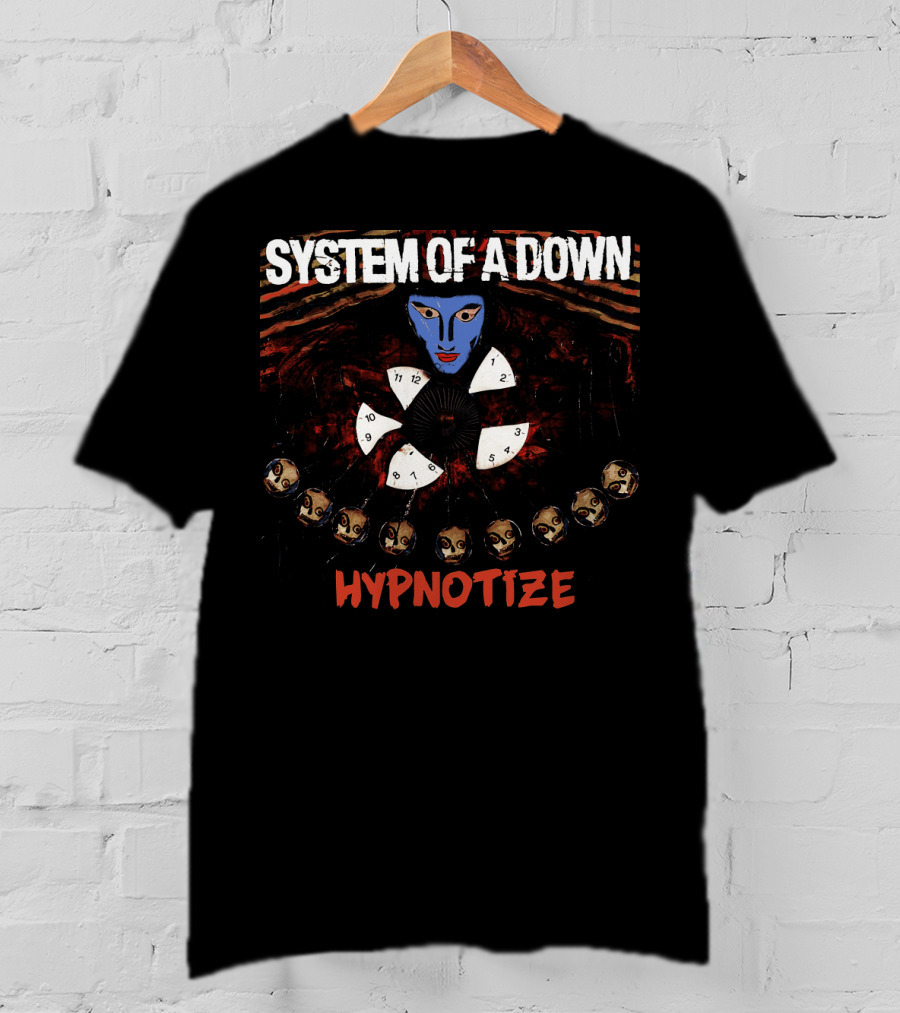 System Of A Down Hypnotize Face Clock T-Shirt