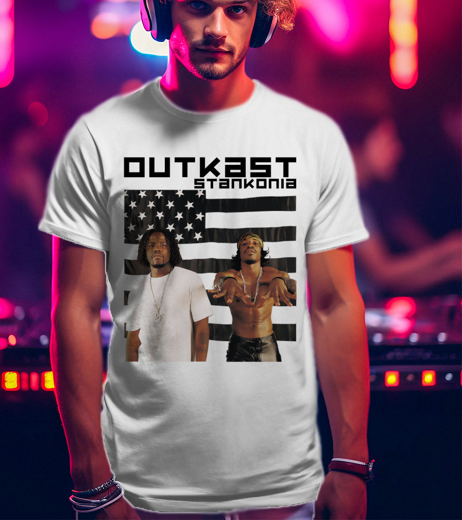 Outkast Stankonia American Flag Photo T-Shirt