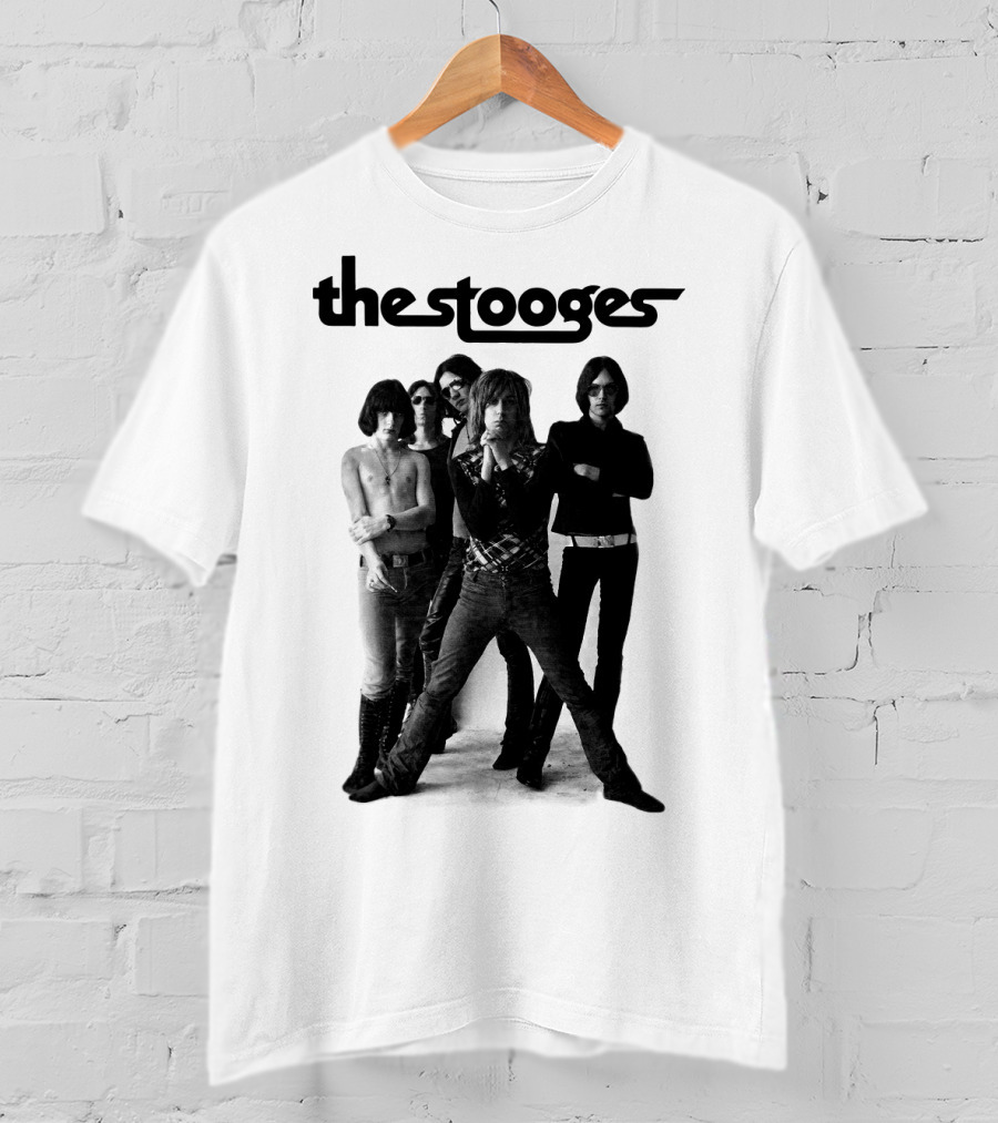 Thestooges Band Classic Black And White Photo T-Shirt