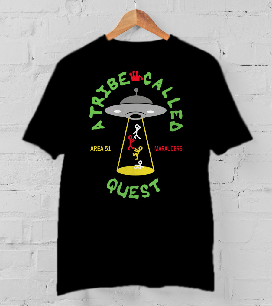 A Tribe Called Quest Area 51 Marauders Ufo Crown Iconic References T-Shirt