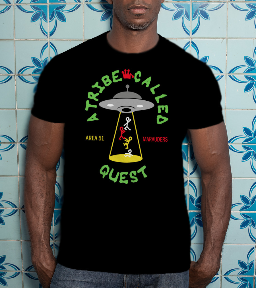 A Tribe Called Quest Area 51 Marauders Ufo Crown Iconic References T-Shirt