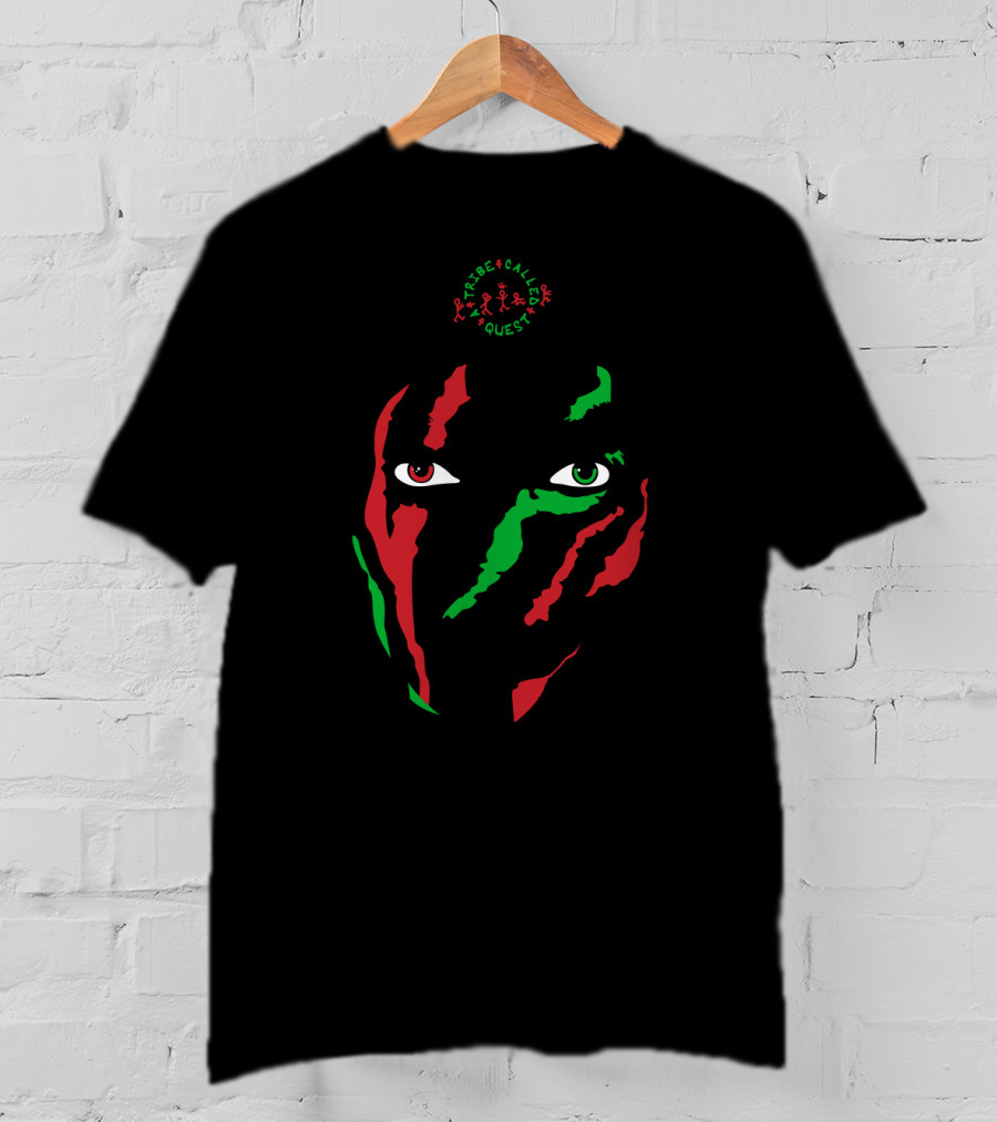 A Tribe Called Quest Red Green Black Face T-Shirt
