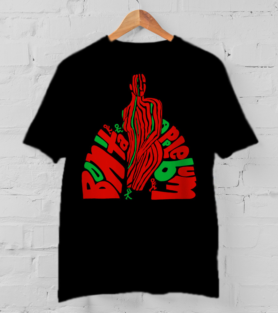 Atcq Bonita Applebum Red Green Figure T-Shirt