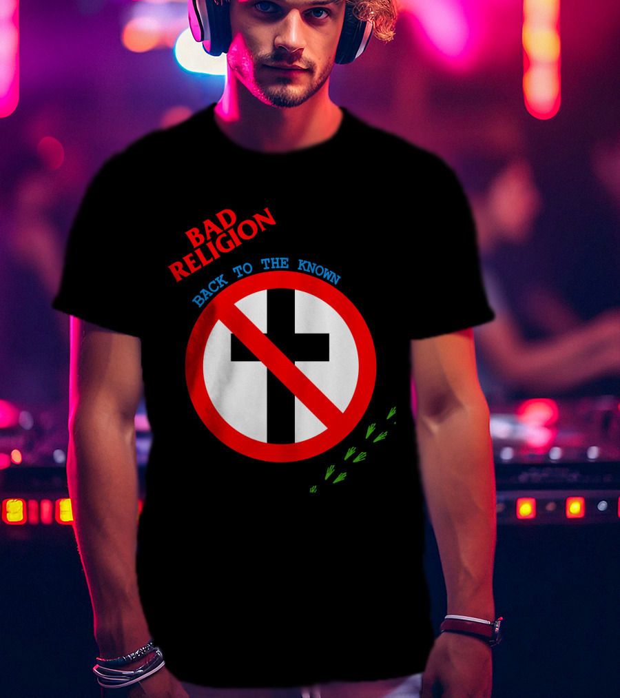 Bad Religion Back To The Known Crossed Out Cross T-Shirt