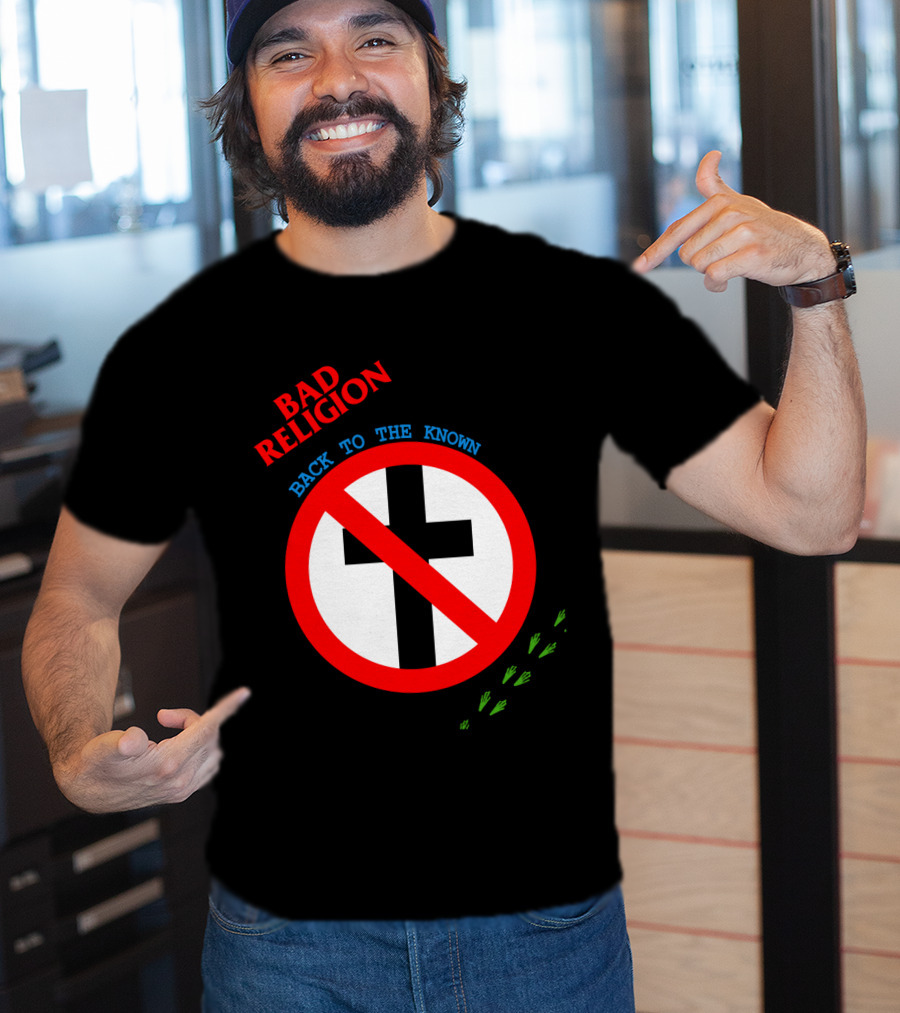 Bad Religion Back To The Known Crossed Out Cross T-Shirt