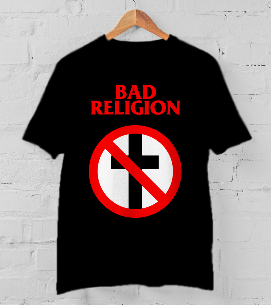 Bad Religion No Cross Symbol Iconic Punk Band T-Shirt
