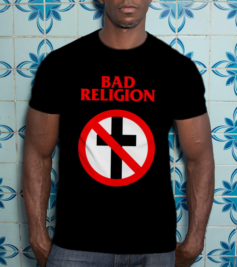 Bad Religion No Cross Symbol Iconic Punk Band T-Shirt