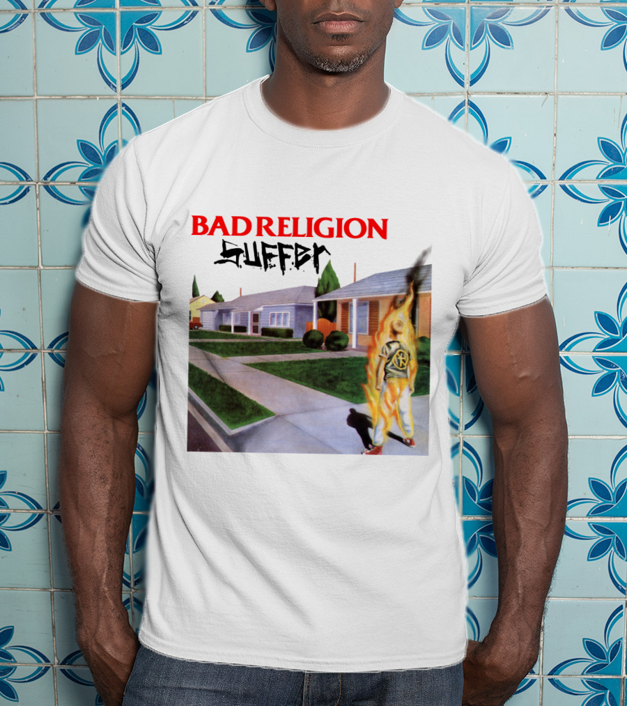 Bad Religion Suffer Flames Street Scene T-Shirt