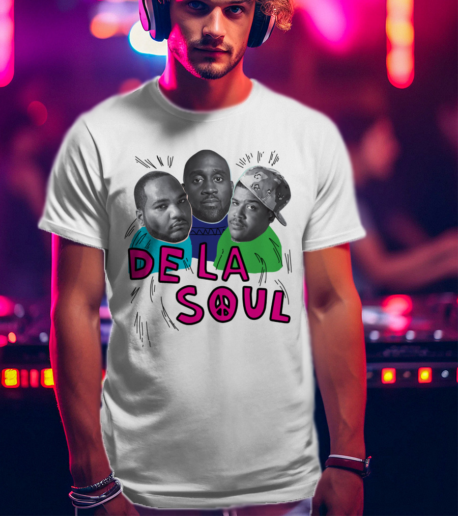 De La Soul Trio Portrait With Peace T-Shirt