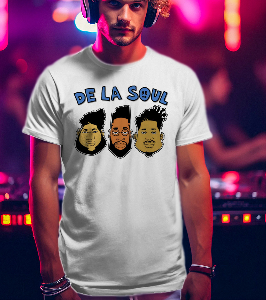 De La Soul Cartoon Faces Trio T-Shirt