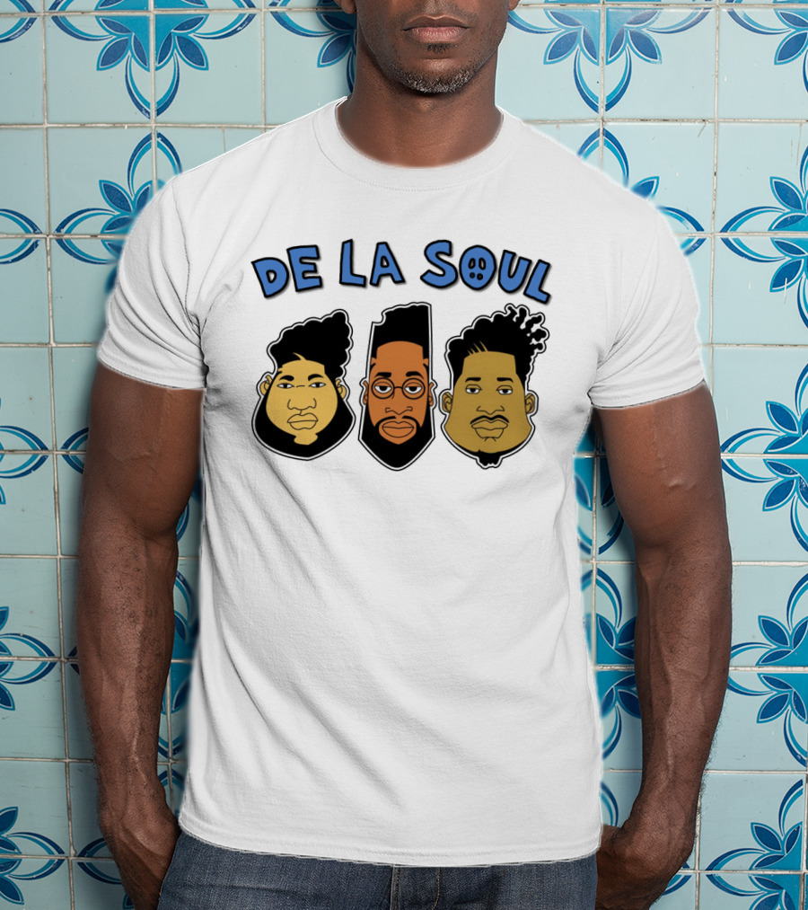 De La Soul Cartoon Faces Trio T-Shirt