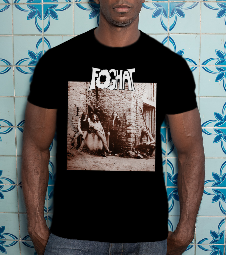 Foghat Band Vintage Wall Background Retro Photo T-Shirt