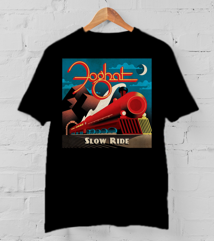 Foghat Slow Ride Retro Train T-Shirt