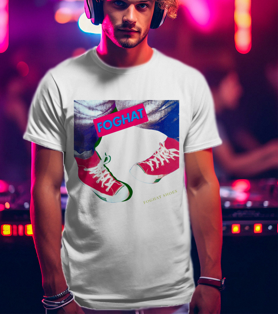 Foghat Shoes Vintage Style Retro Sneakers T-Shirt