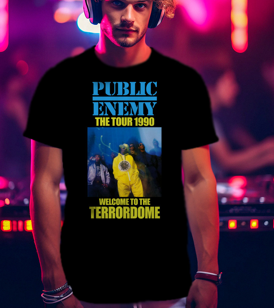 Public Enemy The Tour 1990 Welcome To The Terrordome T-Shirt