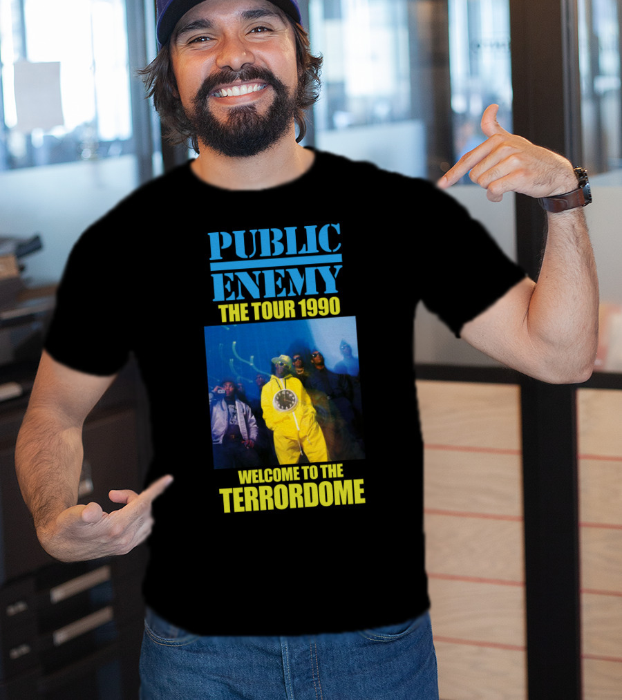 Public Enemy The Tour 1990 Welcome To The Terrordome T-Shirt