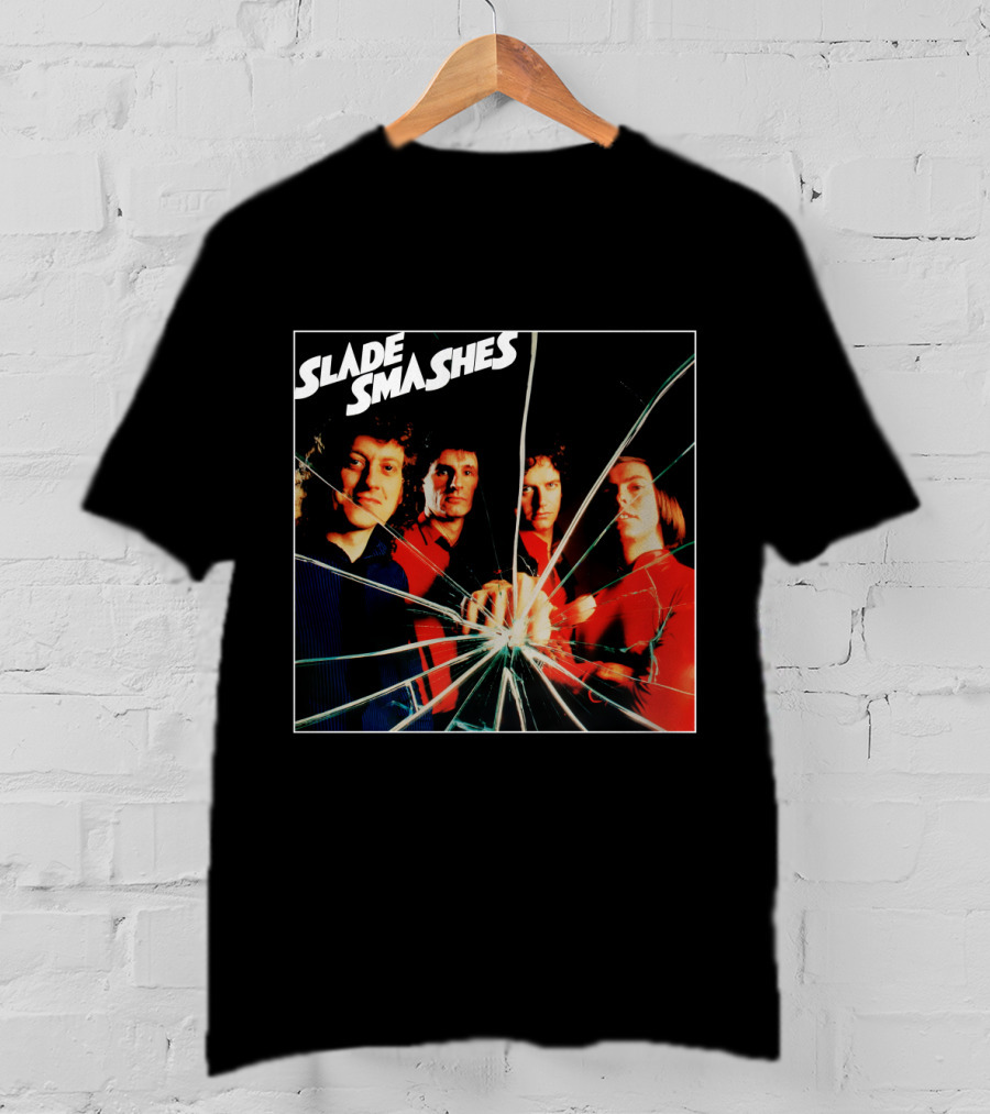 Slade Smashes Album Cover Shattered Glass Art T-Shirt
