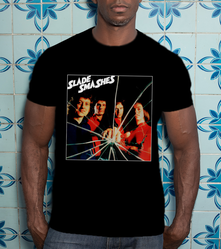Slade Smashes Album Cover Shattered Glass Art T-Shirt