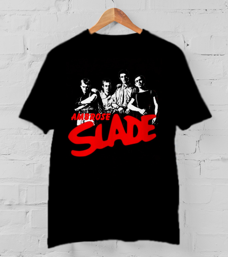 Ambrose Slade Band Graphic Black T-Shirt