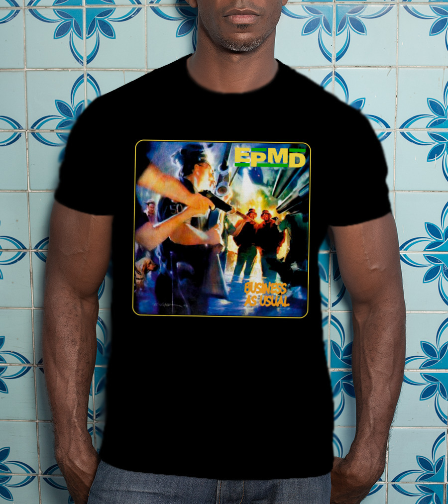 Epmd Business As Usual 8 Album Cover T-Shirt