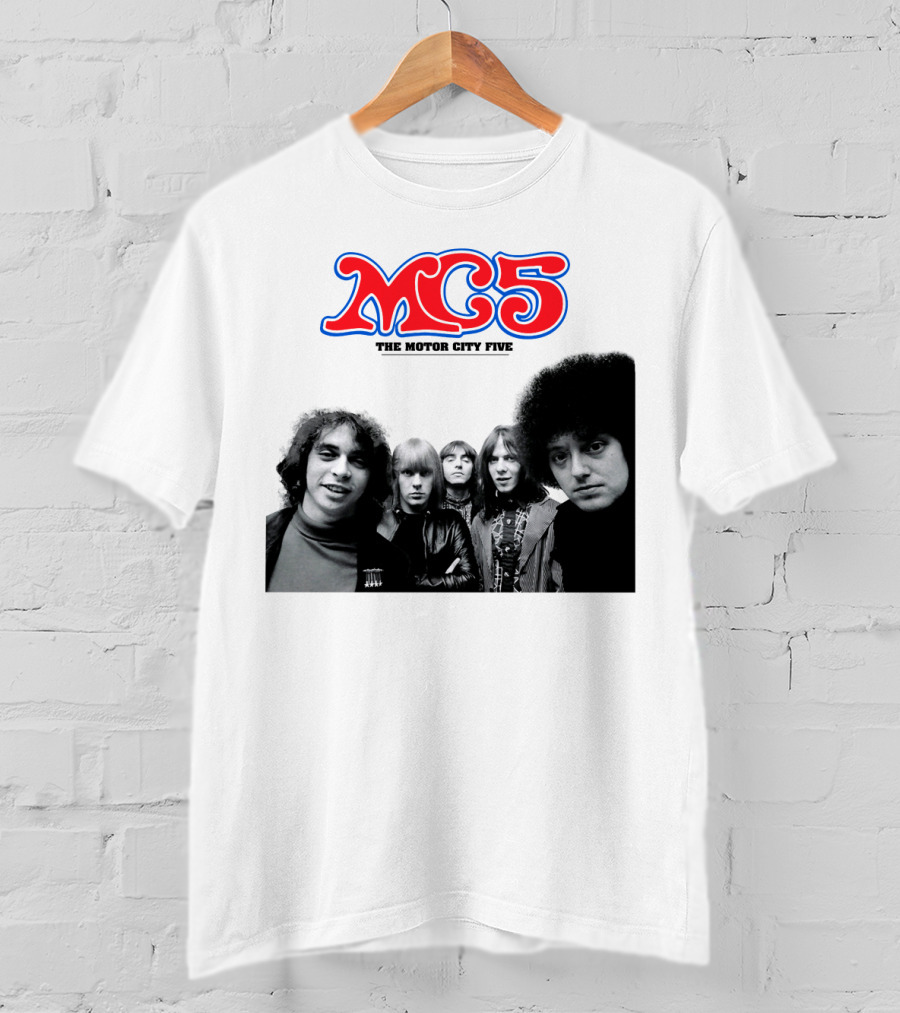 Mc5 The Motor City Five Band Retro Group Photo T-Shirt