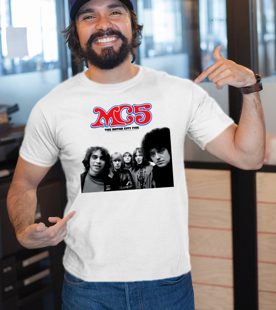 Mc5 The Motor City Five Band Retro Group Photo T-Shirt