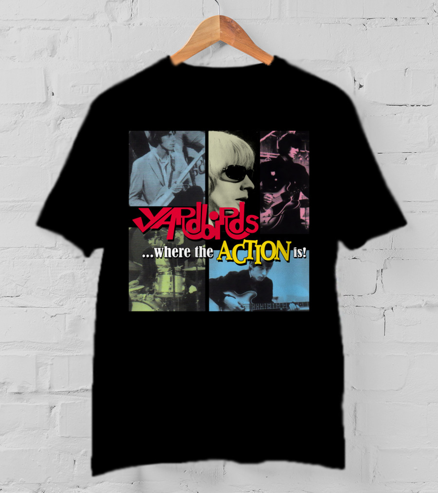 Yardbirds Where The Action Is Collage T-Shirt
