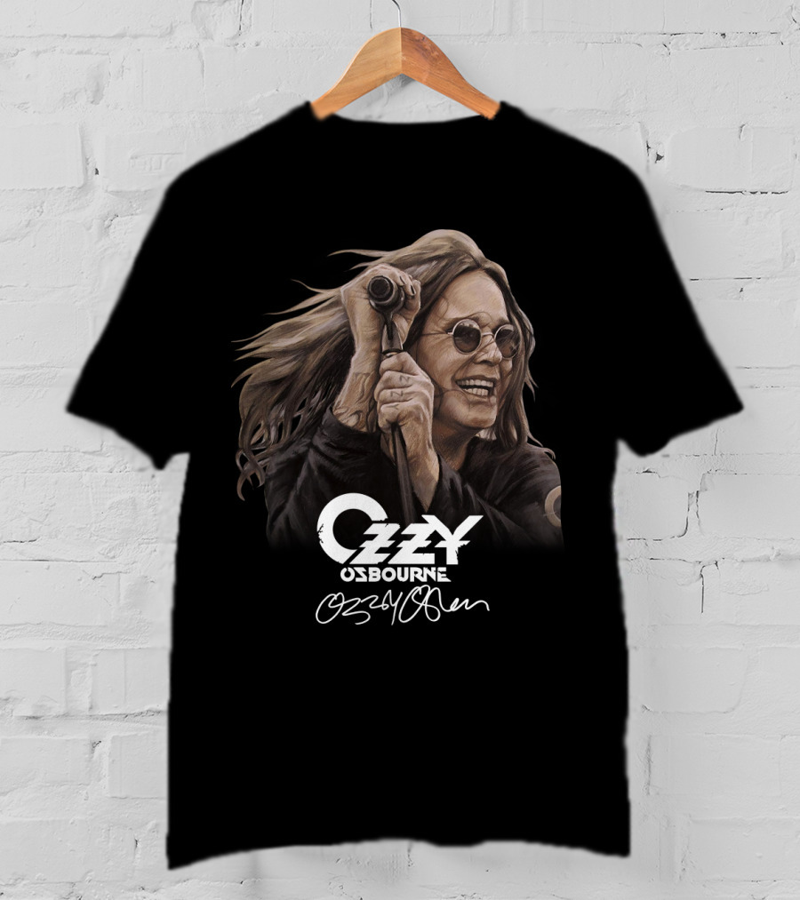 Ozzy Osbourne 20 Portrait With Signature T-Shirt