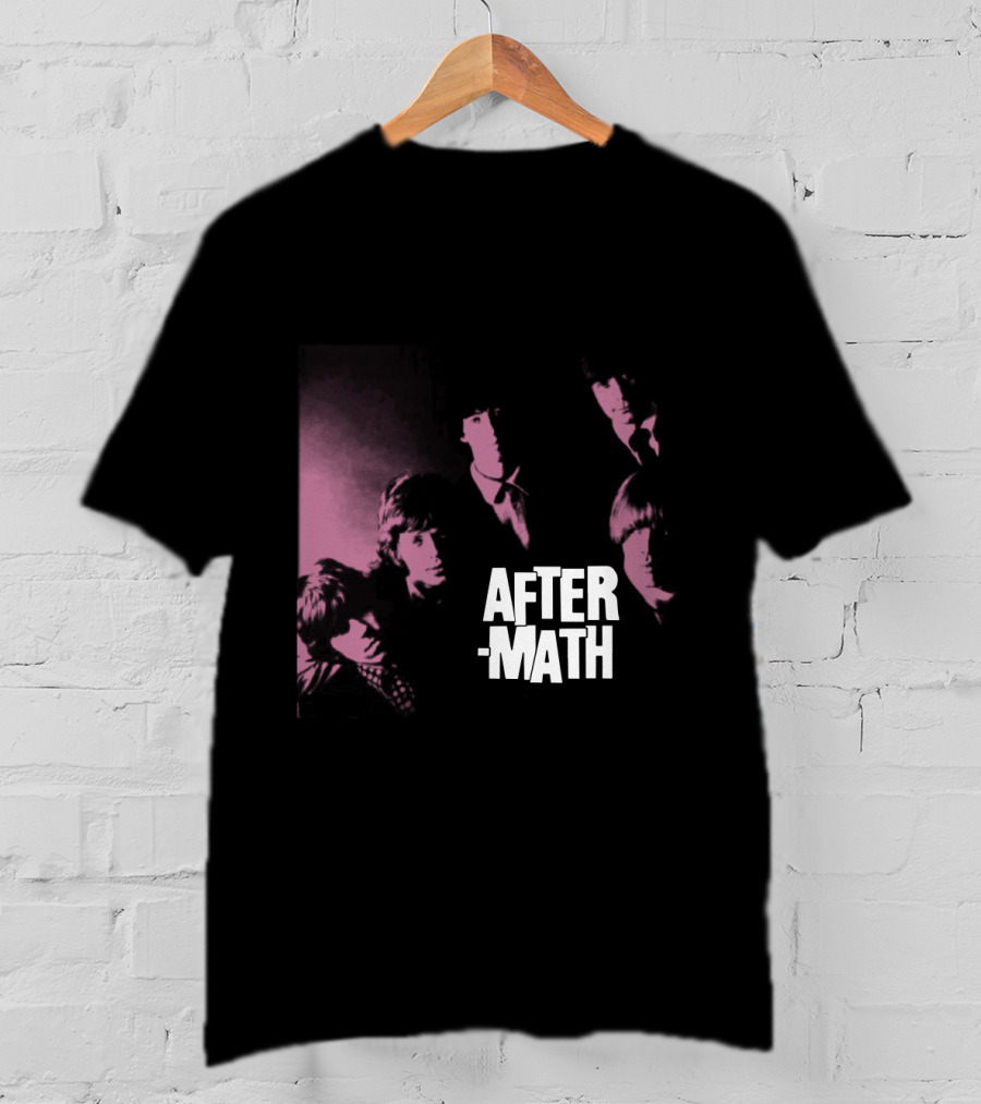 Rolling Stones Aftermath Band Photo Pink 60S Style T-Shirt