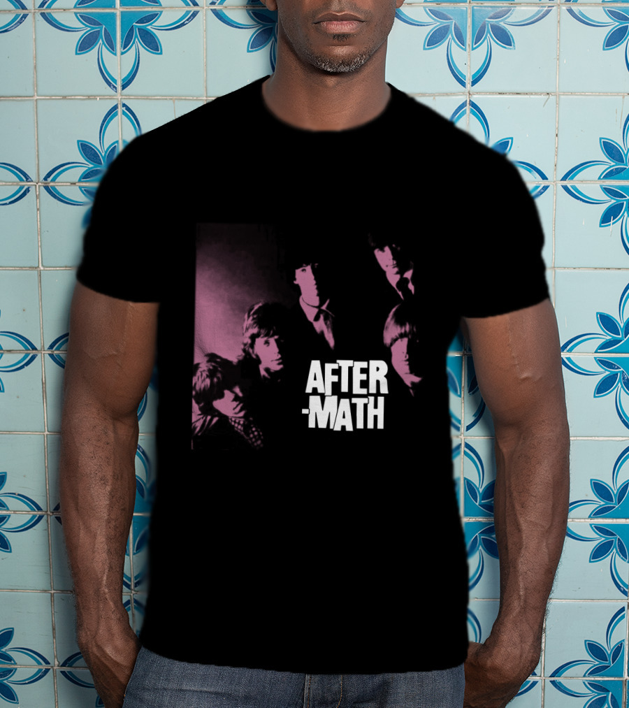 Rolling Stones Aftermath Band Photo Pink 60S Style T-Shirt