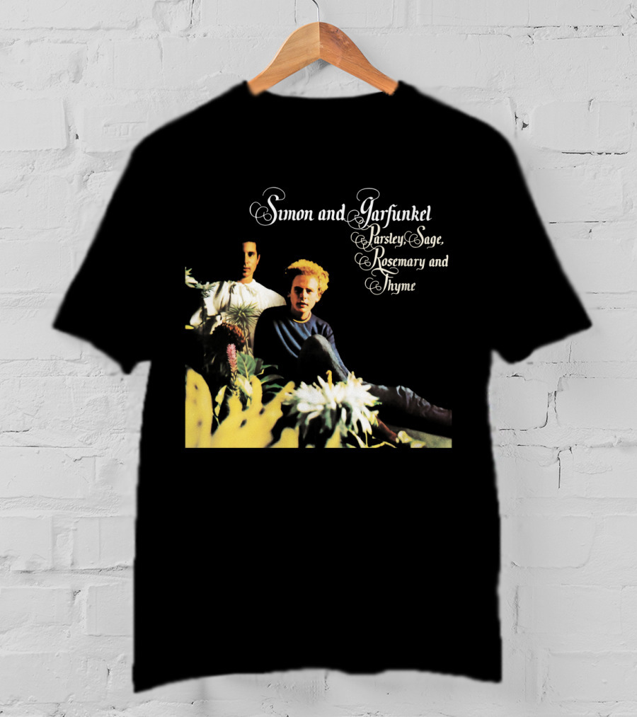 Simon And Garfunkel Parsley Sage Rosemary And Thyme Album Cover T-Shirt