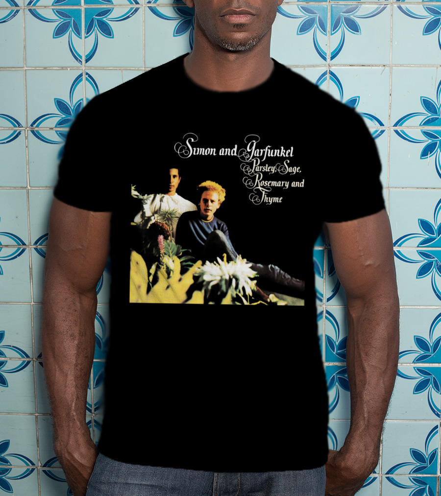 Simon And Garfunkel Parsley Sage Rosemary And Thyme Album Cover T-Shirt