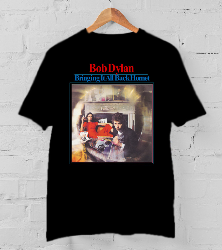 Bob Dylan Bringing It All Back Home Vintage Album Cover T-Shirt